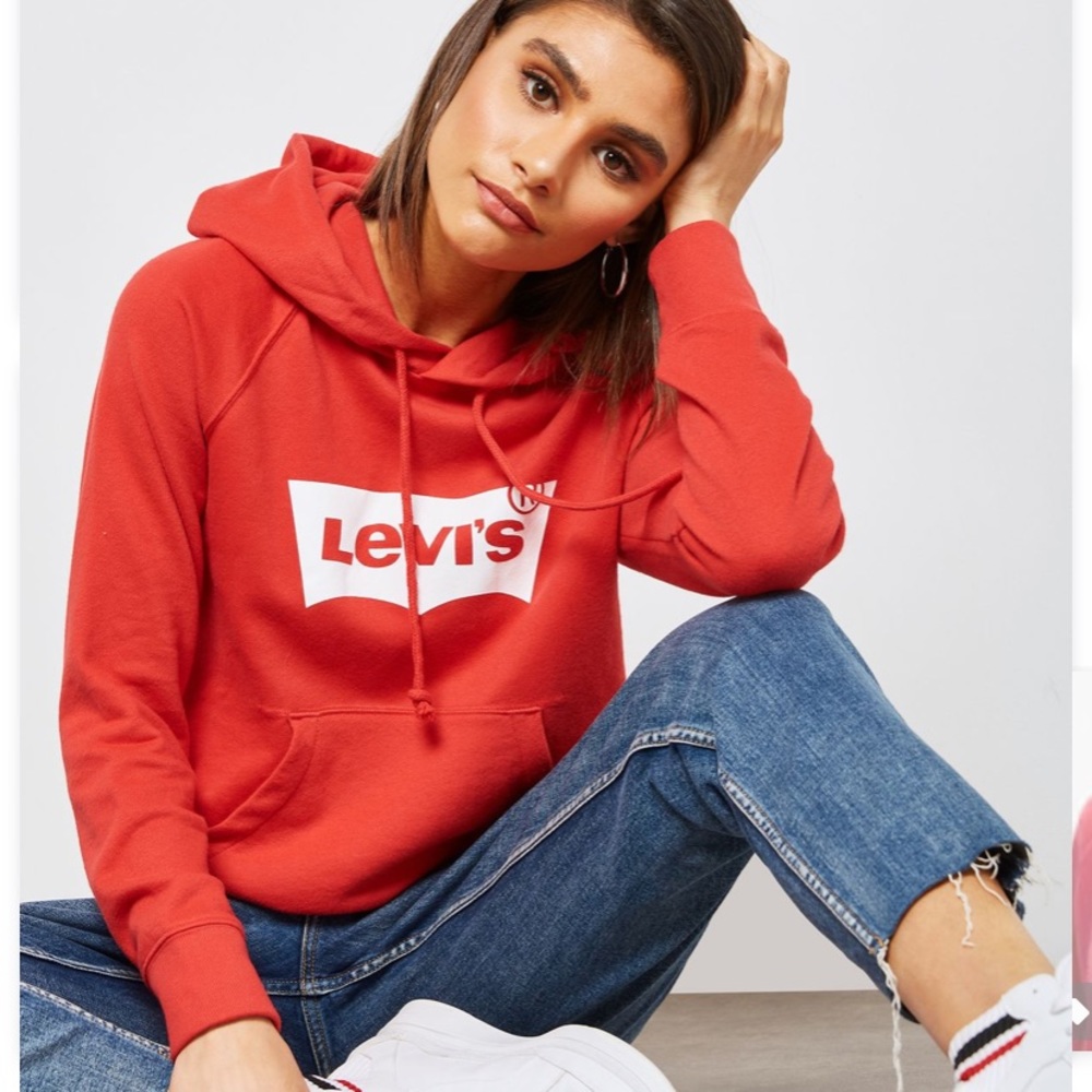 Red Levi’s logo hoodie
